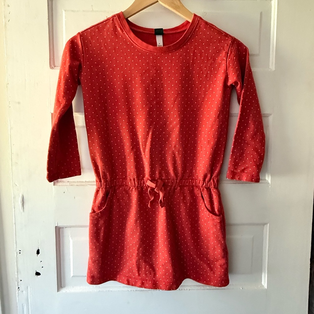 Tea Collection Red Kids Dress with Dots